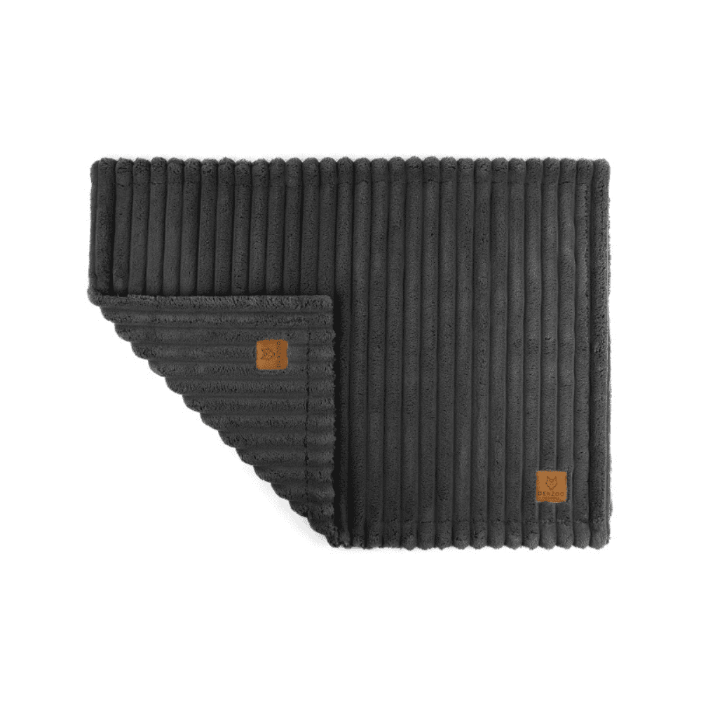 DENZOO Palermo Dark Grey – Kocyk dla psa i kota, ciemnoszary