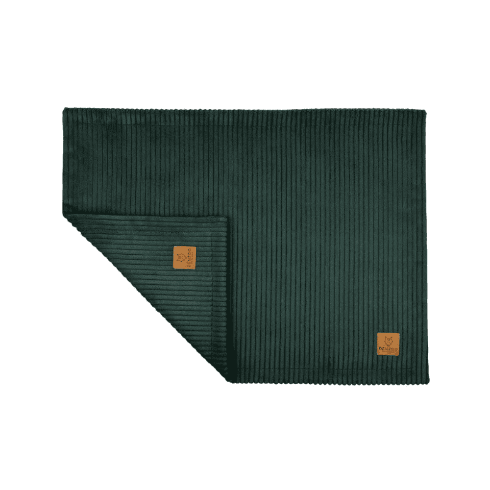 DENZOO Milano Bottle Green – Kocyk dla psa i kota, ciemnozielony