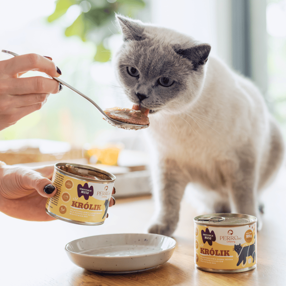 Perro CATering – Monobiałkowa karma mokra dla kota, królik