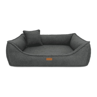 DENZOO Belluno Dark Grey – Legowisko z materacem ortopedycznym, kanapa dla psa i kota, ciemnoszare - obrazek 1