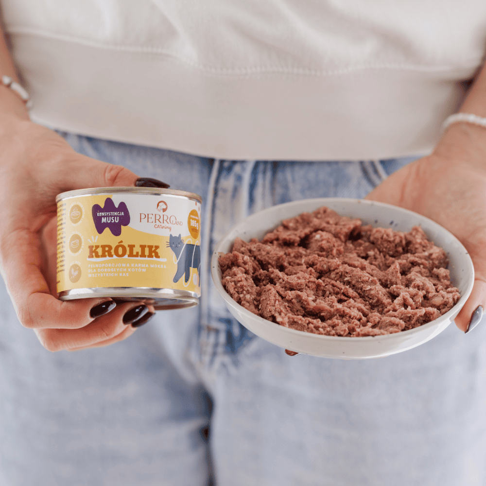 Perro CATering – Monobiałkowa karma mokra dla kota, królik