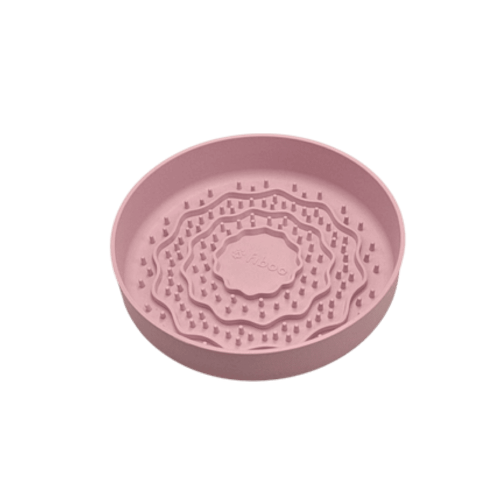 FIBOO Lick Fiboowl Mini - Mata do lizania i miska 2w1 dla psa i kota 15cm
