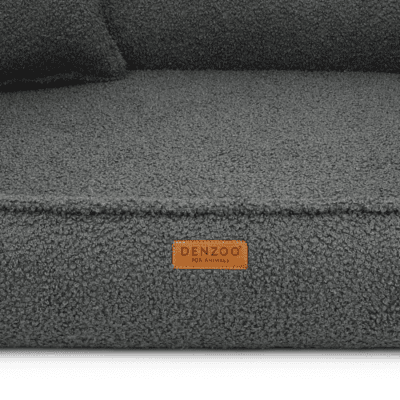 DENZOO Belluno Dark Grey – Legowisko z materacem ortopedycznym, kanapa dla psa i kota, ciemnoszare - obrazek 4