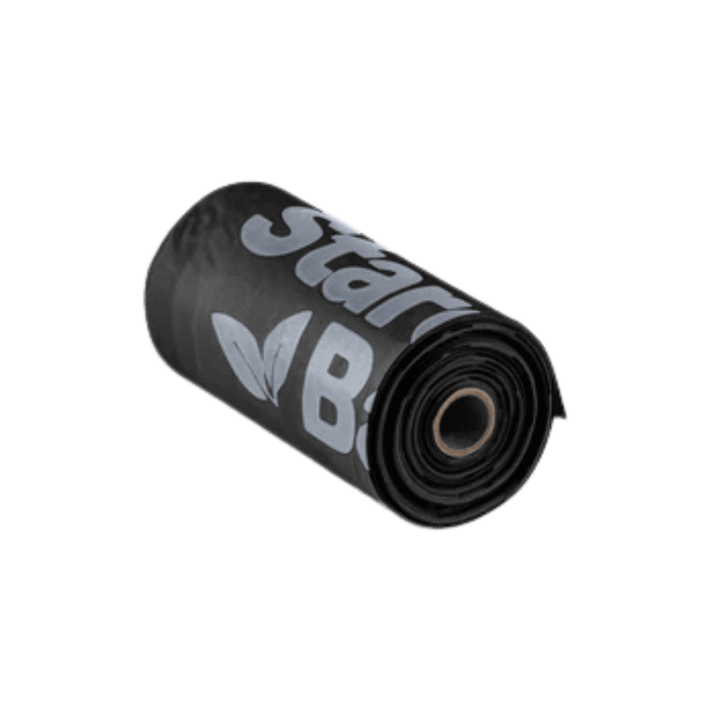 StarchBag BIOworki - Woreczki na psie odchody w 100% kompostowalne, czarne