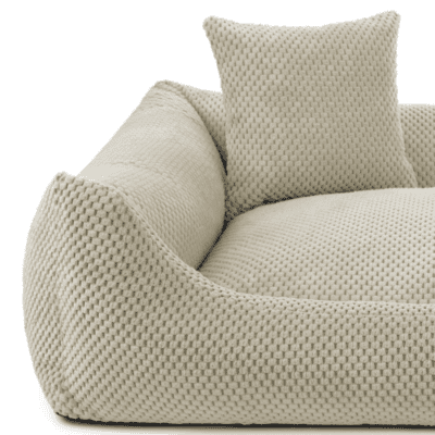 DENZOO Prato Beige – Ortopedyczne legowisko, kanapa dla psa i kota, beżowe - obrazek 3