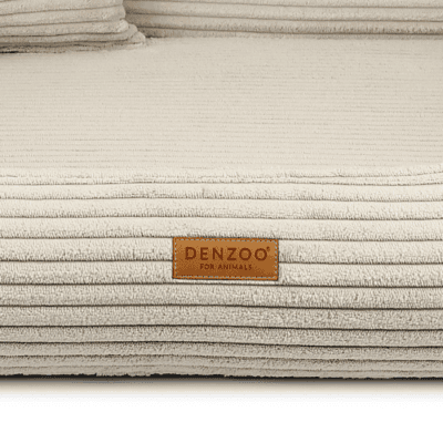 DENZOO Rimini Beige – Legowisko z materacem ortopedycznym, kanapa dla psa i kota, beżowe - obrazek 5