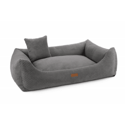 DENZOO Prato Dark Grey – Ortopedyczne legowisko, kanapa dla psa i kota, ciemnoszare - obrazek 3