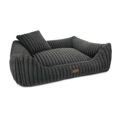 DENZOO Palermo Dark Grey – Ortopedyczne legowisko, kanapa dla psa i kota, ciemnoszare - obrazek 3