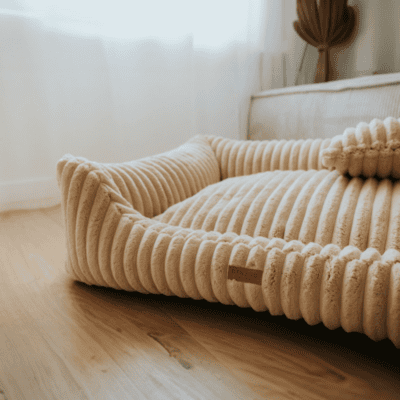 DENZOO Palermo Beige – Ortopedyczne legowisko, kanapa dla psa i kota, beżowe - obrazek 4