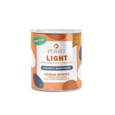 Perro Light – Monobiałkowa karma mokra dla dorosłych psów, kaczka z warzywami - obrazek 1