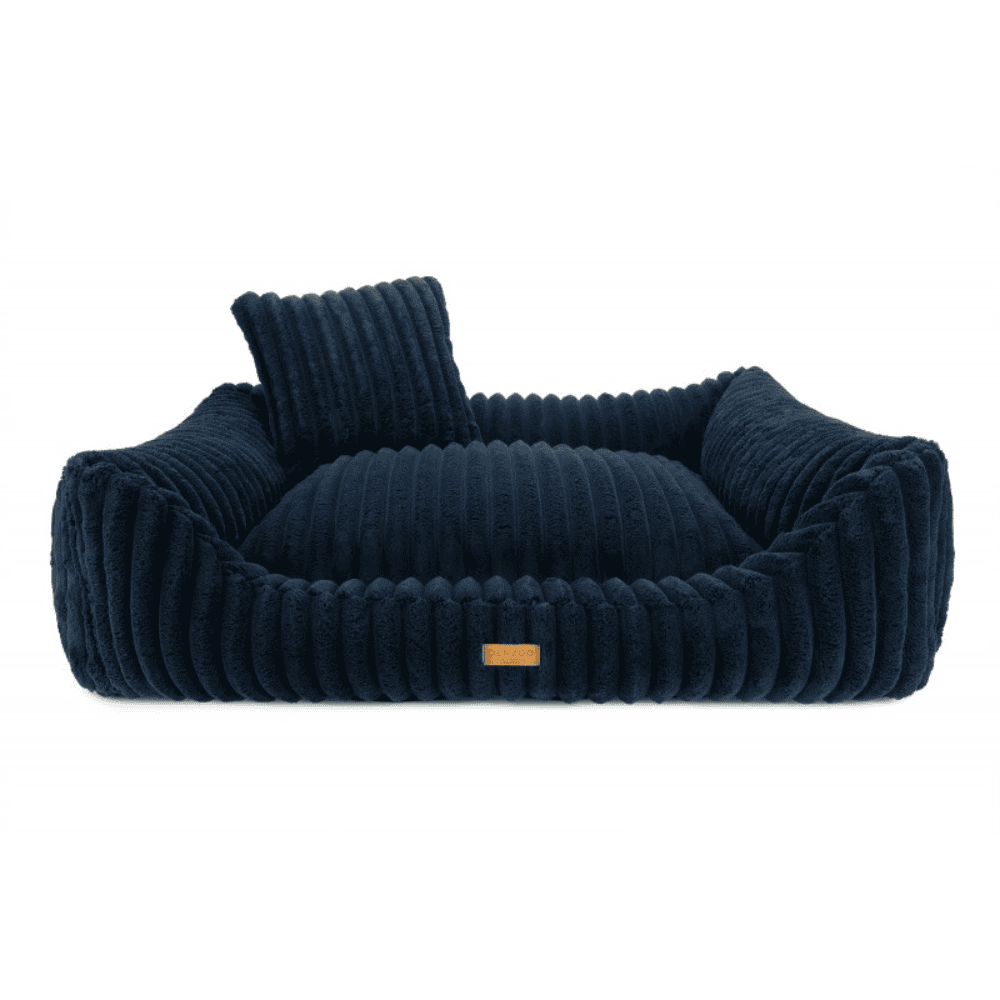 DENZOO Palermo Navy Blue – Ortopedyczne legowisko, kanapa dla psa i kota, granatowe