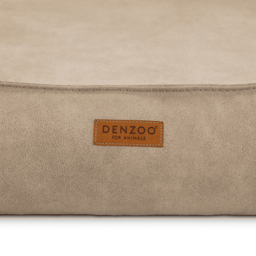 DENZOO Bergamo Beige – Legowisko z materacem ortopedycznym, kanapa dla psa i kota, beżowe