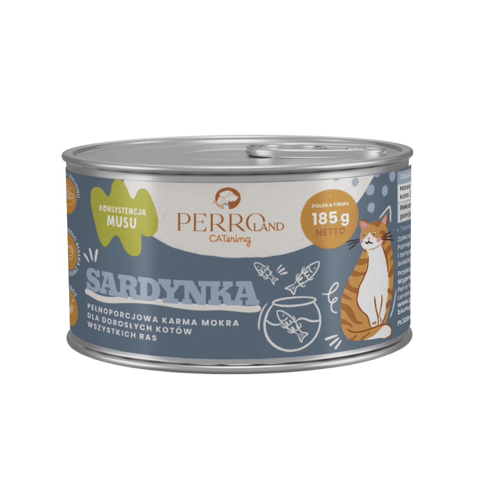 Perro CATering – Monobiałkowa karma mokra dla kota, sardynka