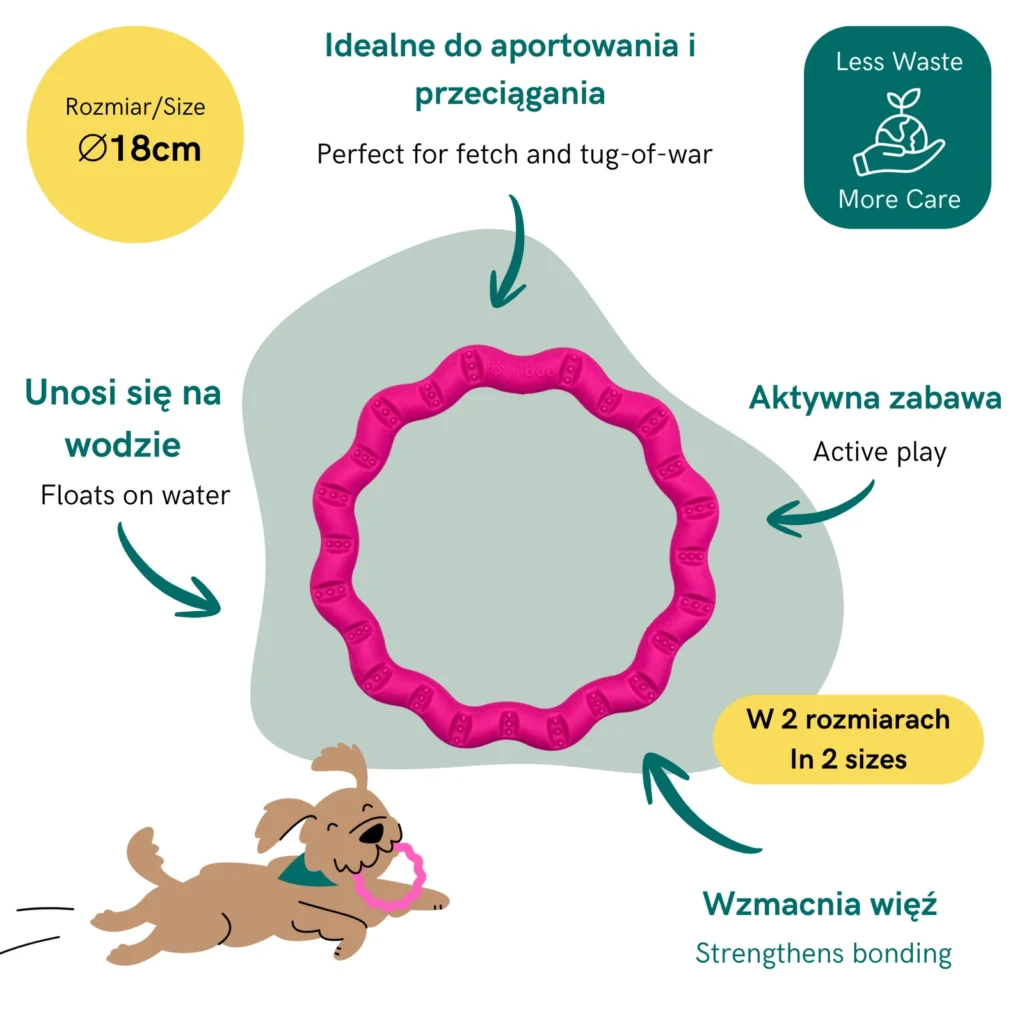 FIBOO Fringoo - Ring do przeciągania dla psa 18cm