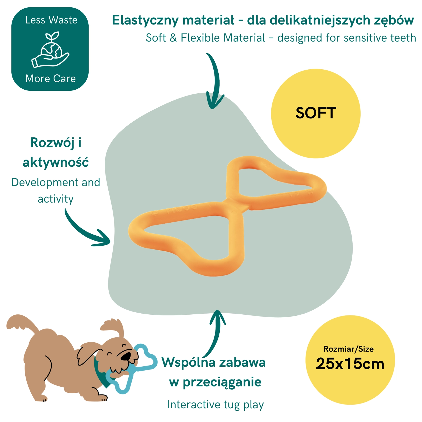 FIBOO FIB Soft- Szarpak dla psa - obrazek 2