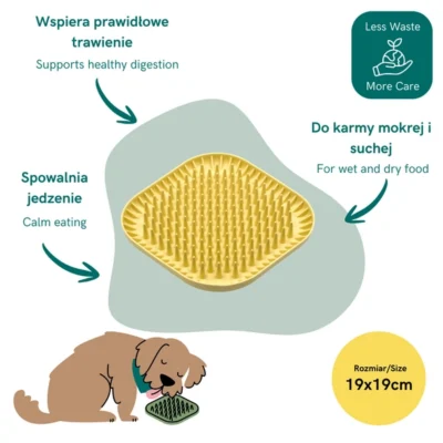 FIBOO Spiky - Mata spowalniająca jedzenie, jeżomiska dla psa i kota 19cm - obrazek 2