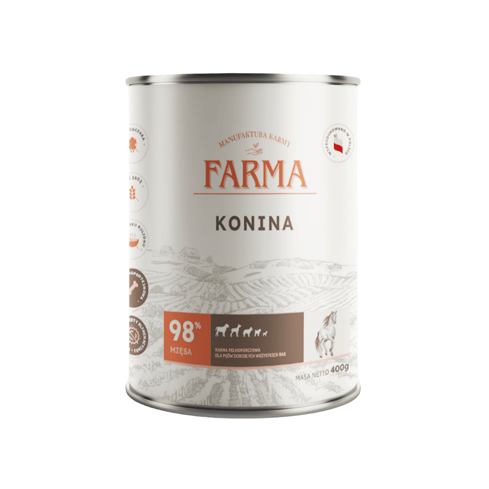 Farma Select – Monobiałkowa karma mokra dla psów, konina