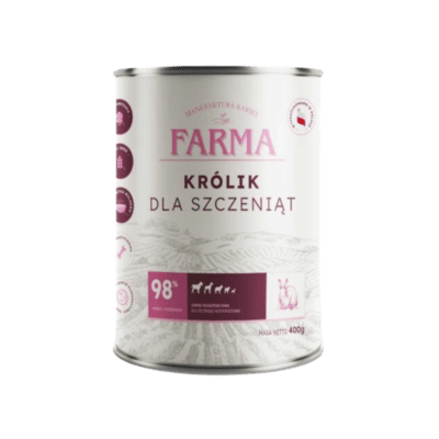 Farma Select – Monobiałkowa karma mokra dla szczeniąt, królik