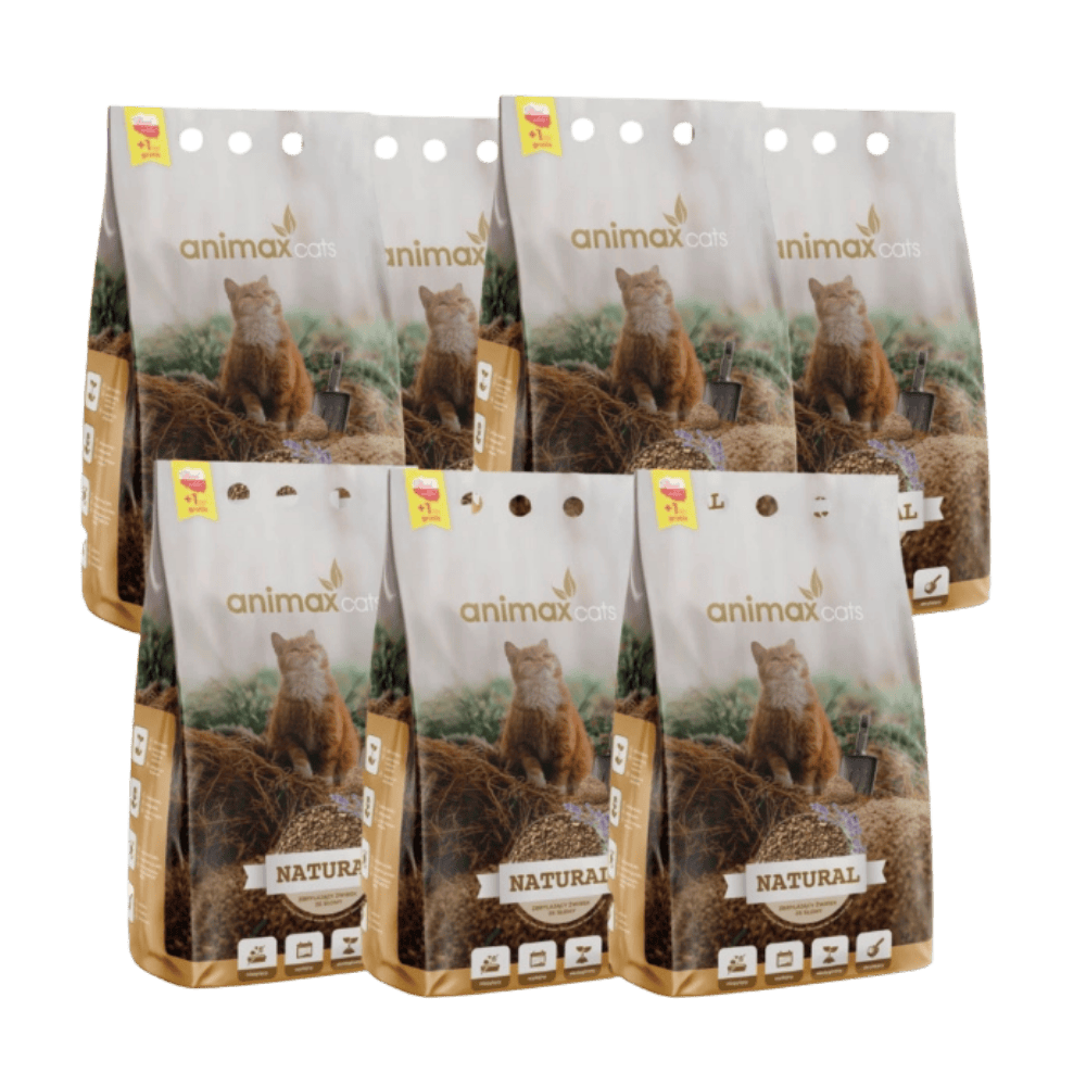 AnimaxKot Natural Kruszon - Naturalny żwirek zbrylający dla kota, ze słomy, lawendowy