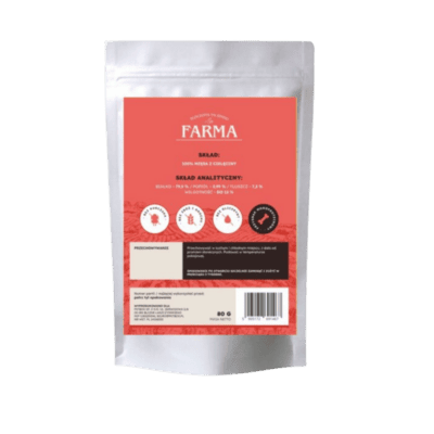 Farma – Przysmaki dla psa, suszone paski z cielęciny 80g - obrazek 2