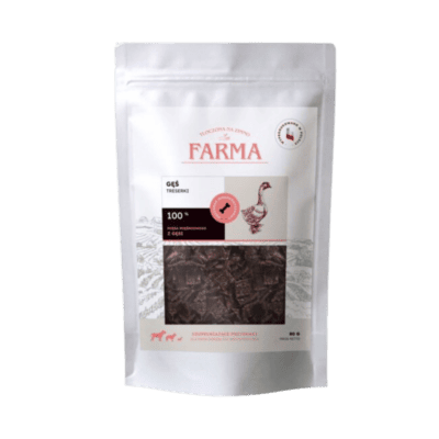 Farma – Przysmaki dla psa, suszone trenerki z gęsiny 80g - obrazek 1