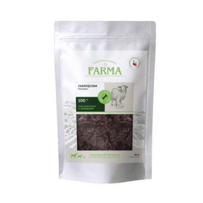 Farma – Przysmaki dla psa, suszone trenerki z jagnięciny 80g - obrazek 1