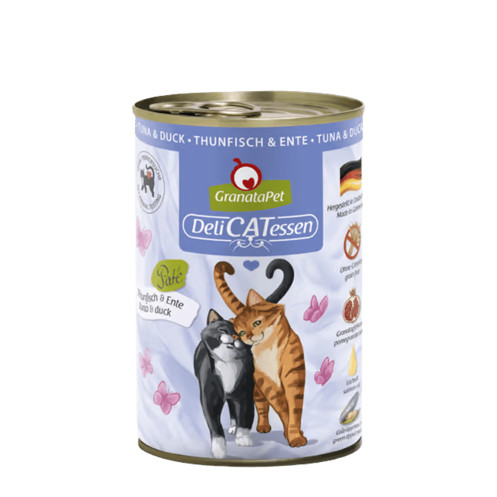 GranataPet DeliCatessen Tuna & Duck – Karma mokra dla kota, tuńczyk z kaczką