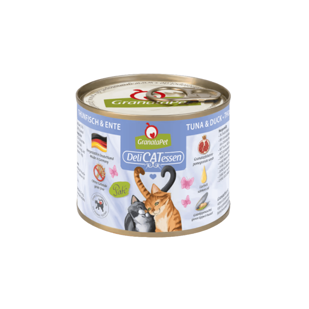 GranataPet DeliCatessen Tuna & Duck – Karma mokra dla kota, tuńczyk z kaczką