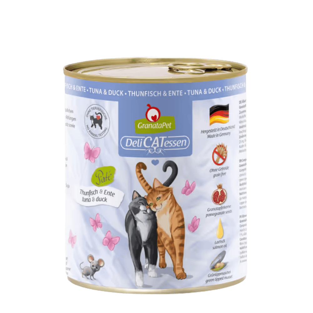 GranataPet DeliCatessen Tuna & Duck – Karma mokra dla kota, tuńczyk z kaczką