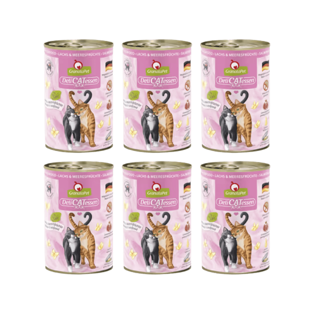 GranataPet DeliCatessen Salmon & Seafood – Karma mokra dla kota, łosoś i owoce morza