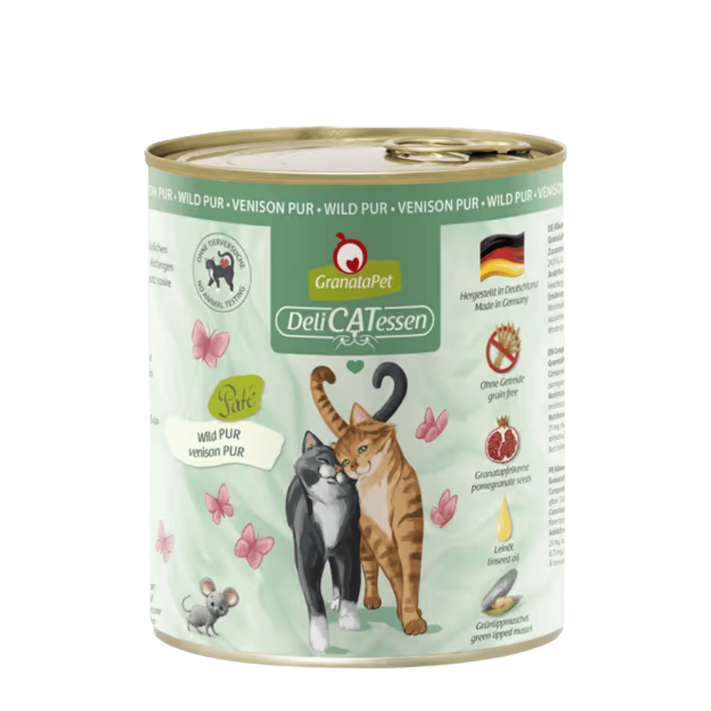 GranataPet DeliCatessen Venison Pur – Karma mokra dla kota, dziczyzna