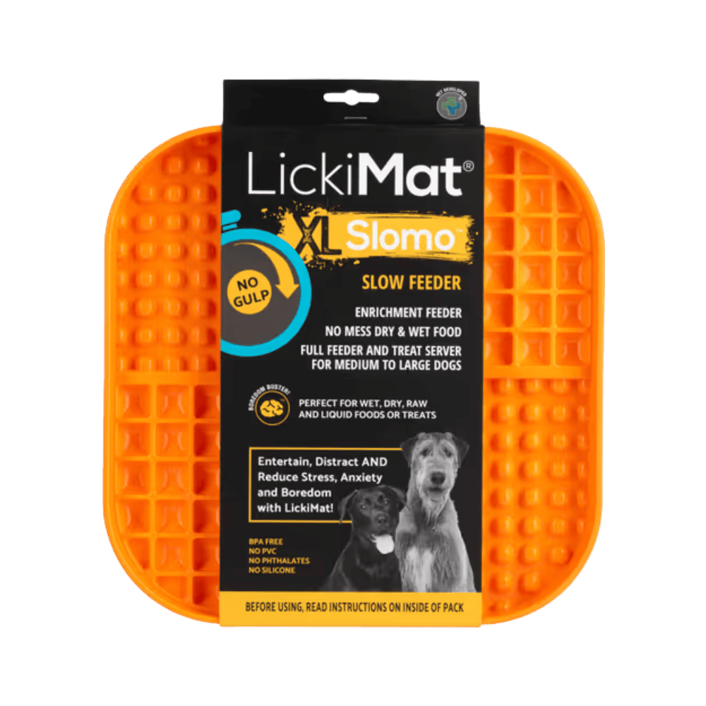 LickiMat Slomo XL - Mata do lizania dla średniego i dużego psa, twarda
