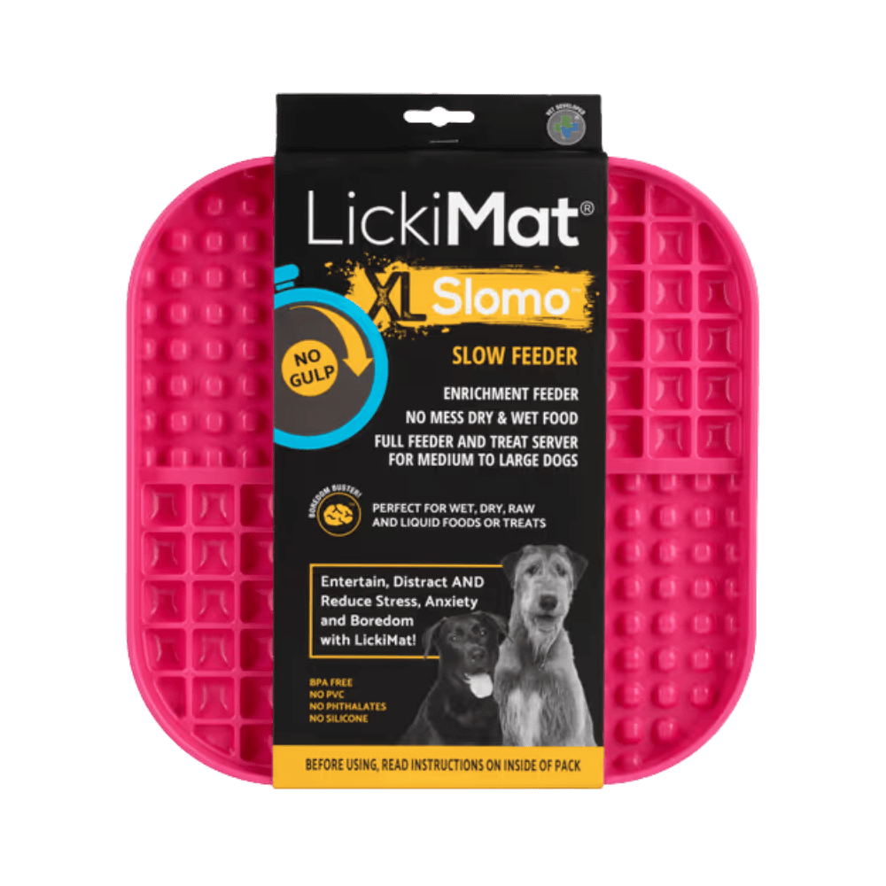 LickiMat Slomo XL - Mata do lizania dla średniego i dużego psa, twarda
