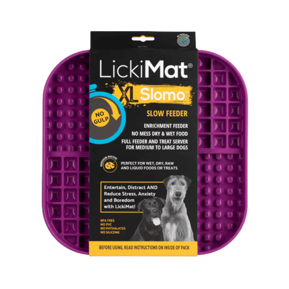 LickiMat Slomo XL - Mata do lizania dla średniego i dużego psa, twarda