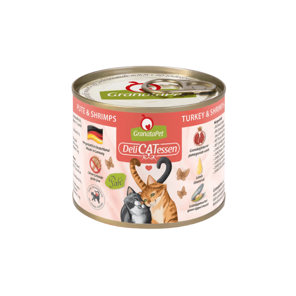 GranataPet DeliCatessen Turkey & Shrimps – Karma mokra dla kota, indyk i krewetki