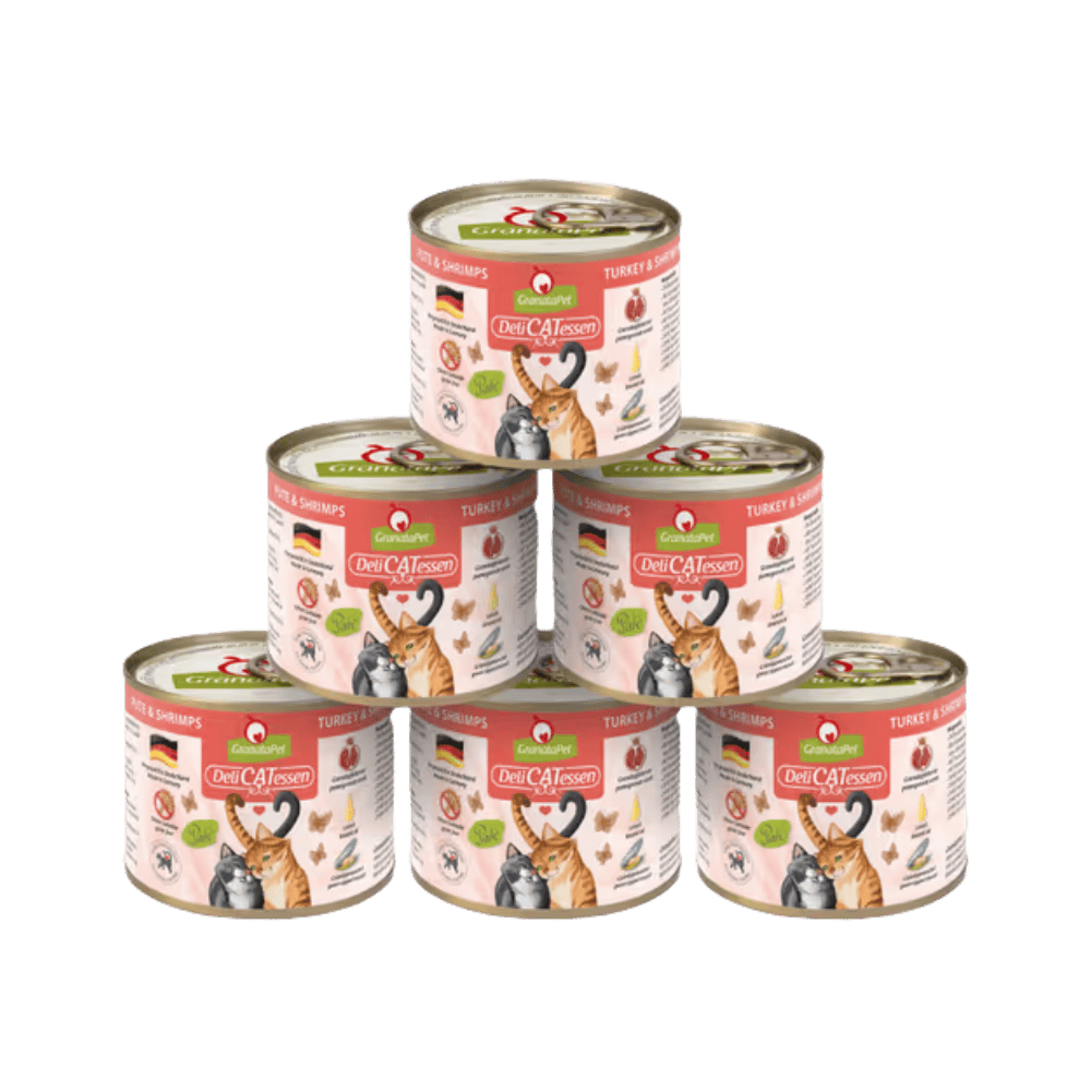 GranataPet DeliCatessen Turkey & Shrimps – Karma mokra dla kota, indyk i krewetki