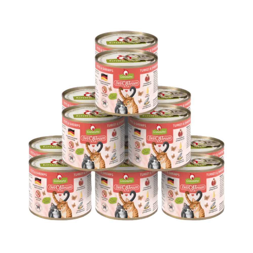 GranataPet DeliCatessen Turkey & Shrimps – Karma mokra dla kota, indyk i krewetki