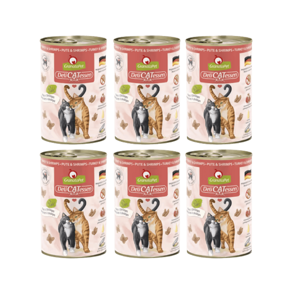 GranataPet DeliCatessen Turkey & Shrimps – Karma mokra dla kota, indyk i krewetki