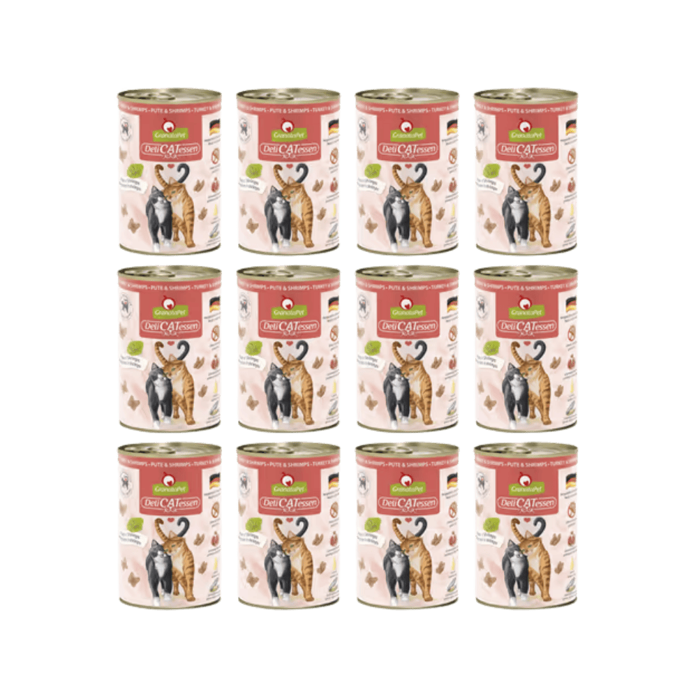 GranataPet DeliCatessen Turkey & Shrimps – Karma mokra dla kota, indyk i krewetki