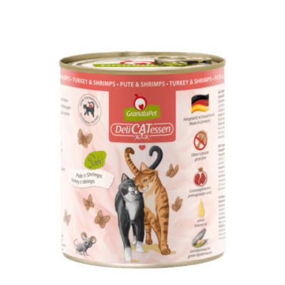 GranataPet DeliCatessen Turkey & Shrimps – Karma mokra dla kota, indyk i krewetki - obrazek 3