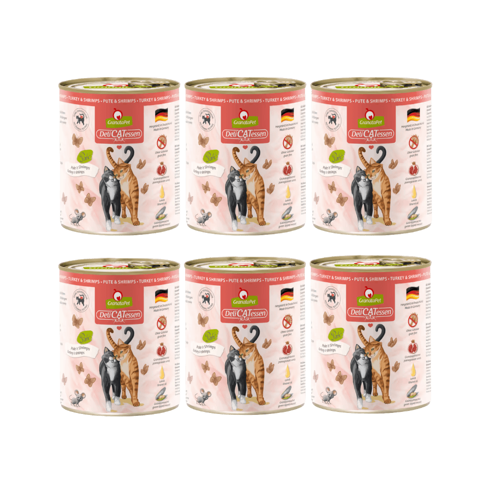 GranataPet DeliCatessen Turkey & Shrimps – Karma mokra dla kota, indyk i krewetki