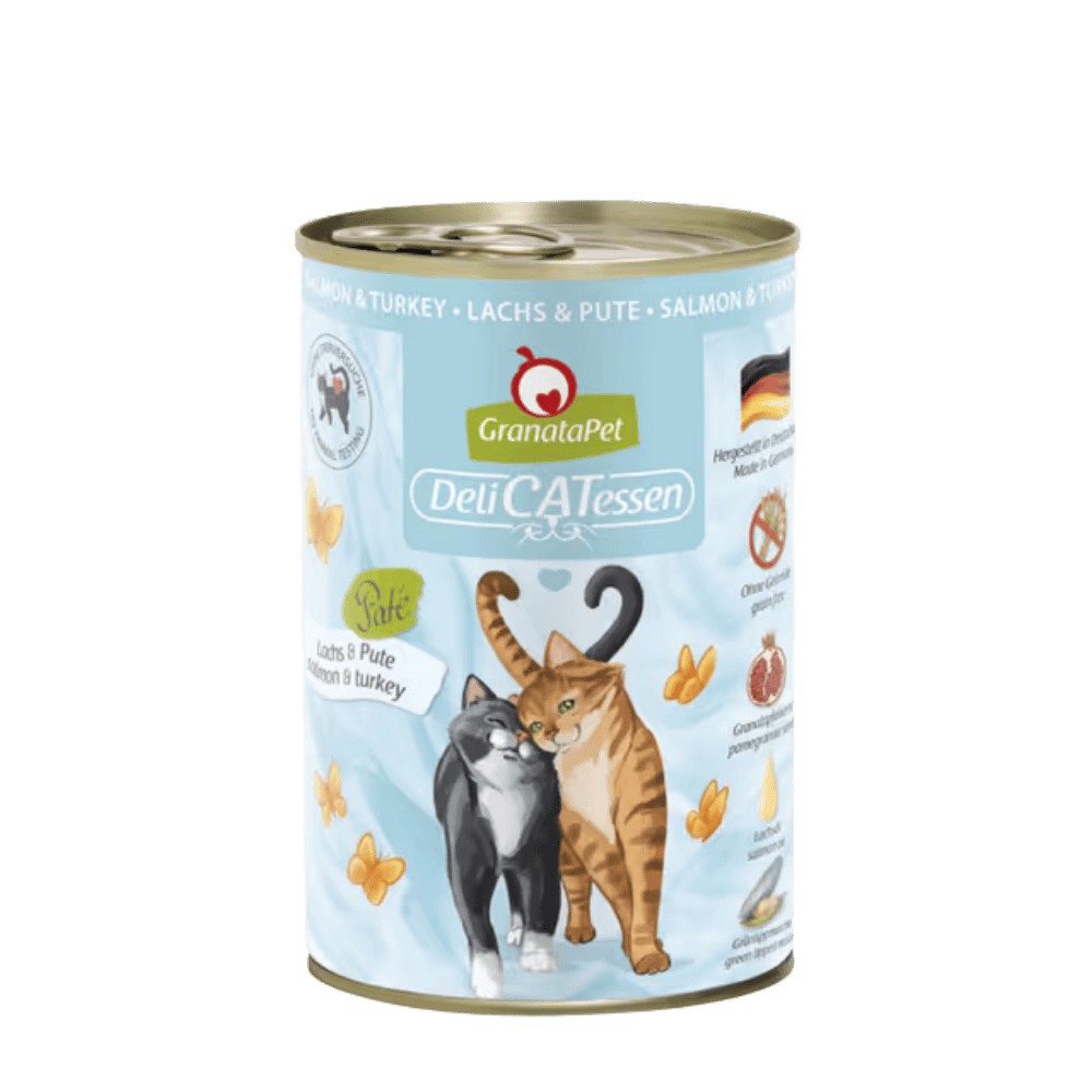 GranataPet DeliCatessen Salmon & Turkey – Karma mokra dla kota, łosoś i indyk