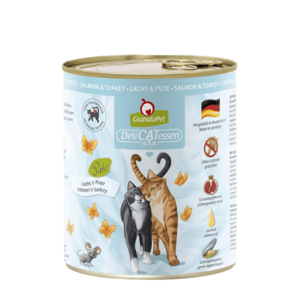 GranataPet DeliCatessen Salmon & Turkey – Karma mokra dla kota, łosoś i indyk