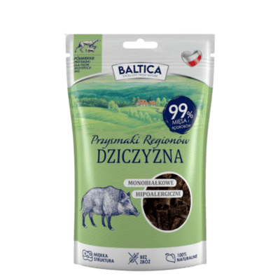 Baltica Przysmaki Regionów – Półmiękkie przysmaki dla psa, dziczyzna 80g - obrazek 1