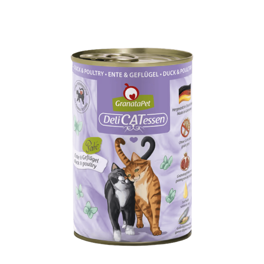 GranataPet DeliCatessen Duck & Poultry – Karma mokra dla kota, kaczka i drób