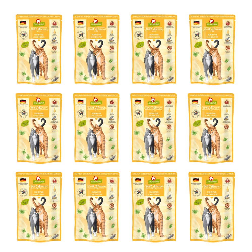 GranataPet DeliCatessen Chicken Pur – Karma mokra, w saszetce, dla kota, kurczak
