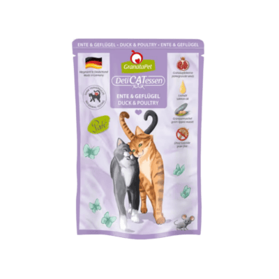 GranataPet DeliCatessen Duck & Poultry – Karma mokra, w saszetce, dla kota, kaczka i drób - obrazek 1