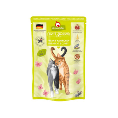 GranataPet DeliCatessen Pheasant & Coney – Karma mokra dla kota, w saszetce, bażant z królikiem - obrazek 1