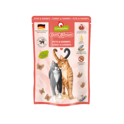 GranataPet DeliCatessen Turkey & Shrimps – Karma mokra, w saszetce, dla kota, indyk i krewetki - obrazek 1