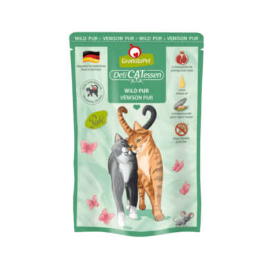 GranataPet DeliCatessen Venison Pur – Karma mokra, w saszetce, dla kota, dziczyzna - obrazek 1
